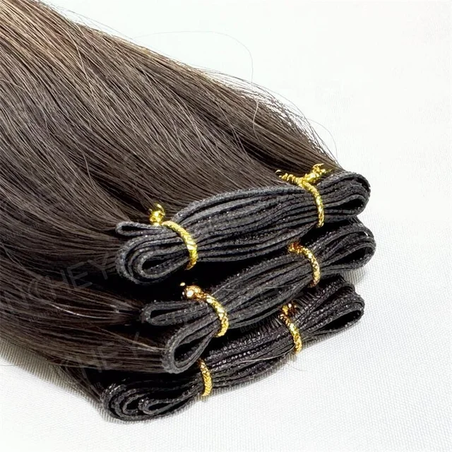 Weaving Hair Extensions Weft Hair Chinese Real Remy Human Extra Thick Double 100% Virgin Natural Hair