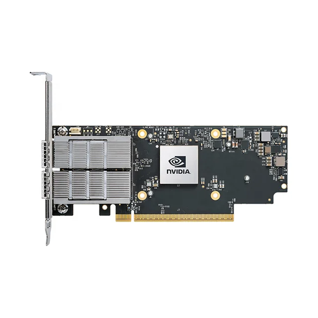Mellanox MCX755106AS-HEAT Network Card InfiniBand ConnectX-7 PCIE IB VPI Dual-Port 200GbE Lan QSFP112 Ethernet Adapter NIC