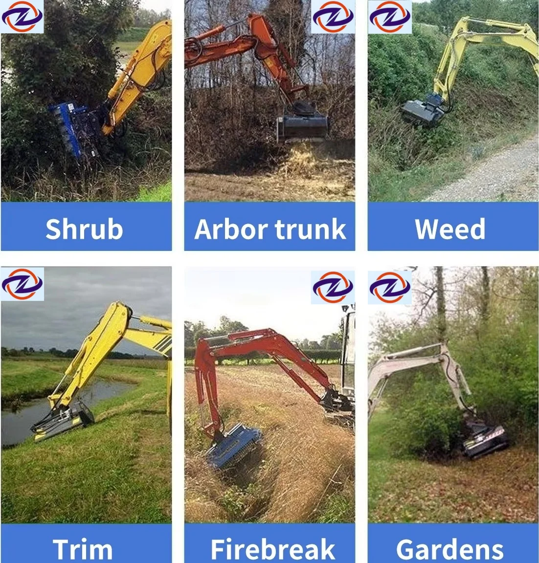 HNC Excavator Lawn Mower - Efficient Brush Cutter Components