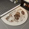 Tissu tissé élégant - blanc cassé - feuille de bananier café
