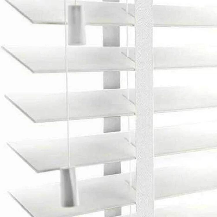 Luxury Look 50mm Slats White Grey Fittings Included Faux Wood Window Tape Venetian Blinds