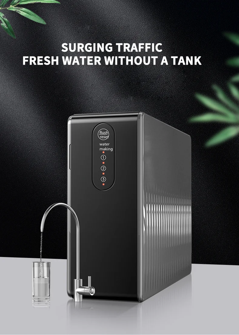 Compact Design 500gpd Tank Less Alkaline Ro Reverse Osmosis System With ...