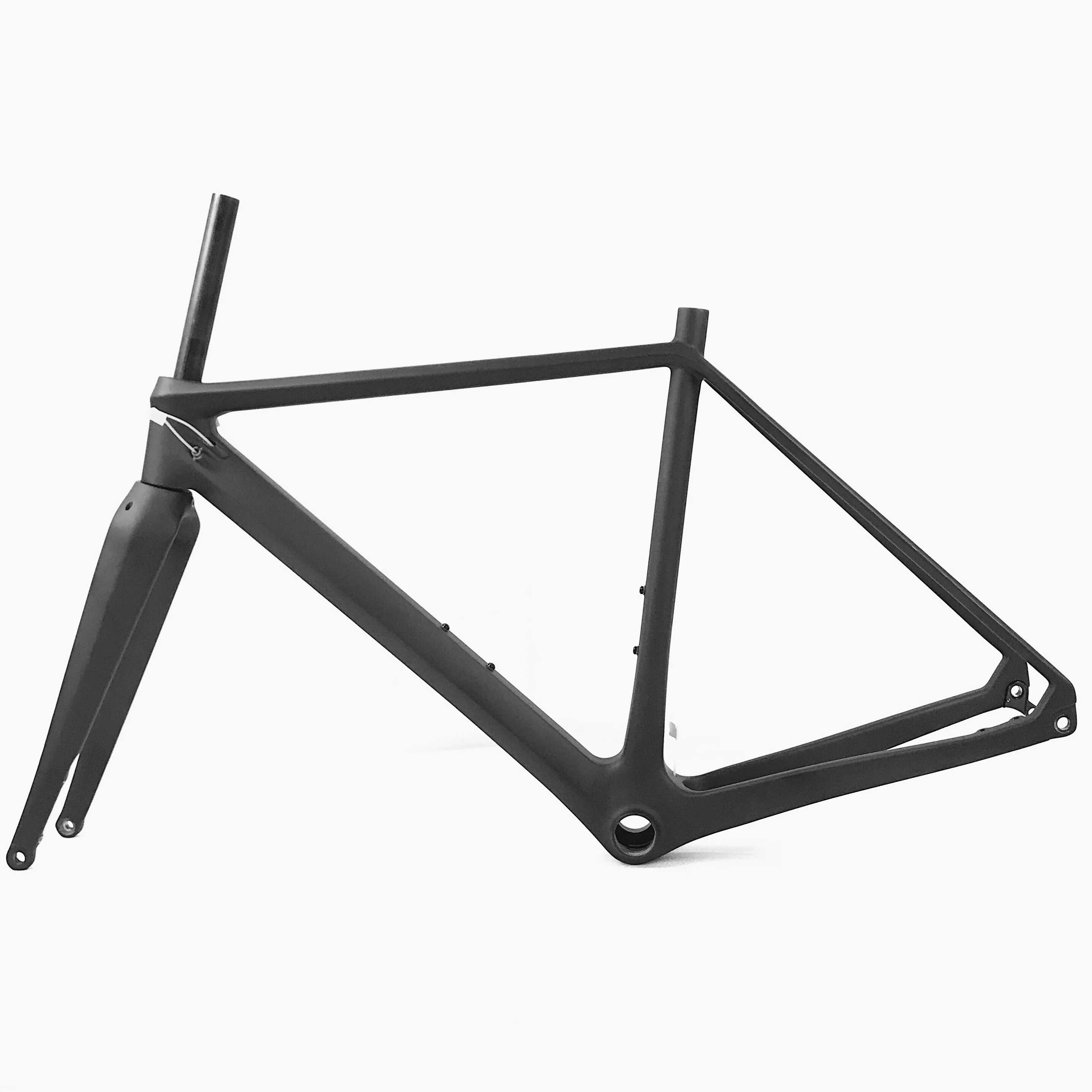 Wholesale Carbon Gravel Bike Cycle Frameset Include Splash Guard Fork Zero Degree Seat Post