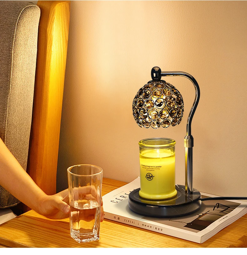 Melting Wax Marble Candle Warmer Table Lamp Home Decor Aromatherapy