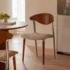 Cojín de asiento de tela de fibra de nogal + marrón