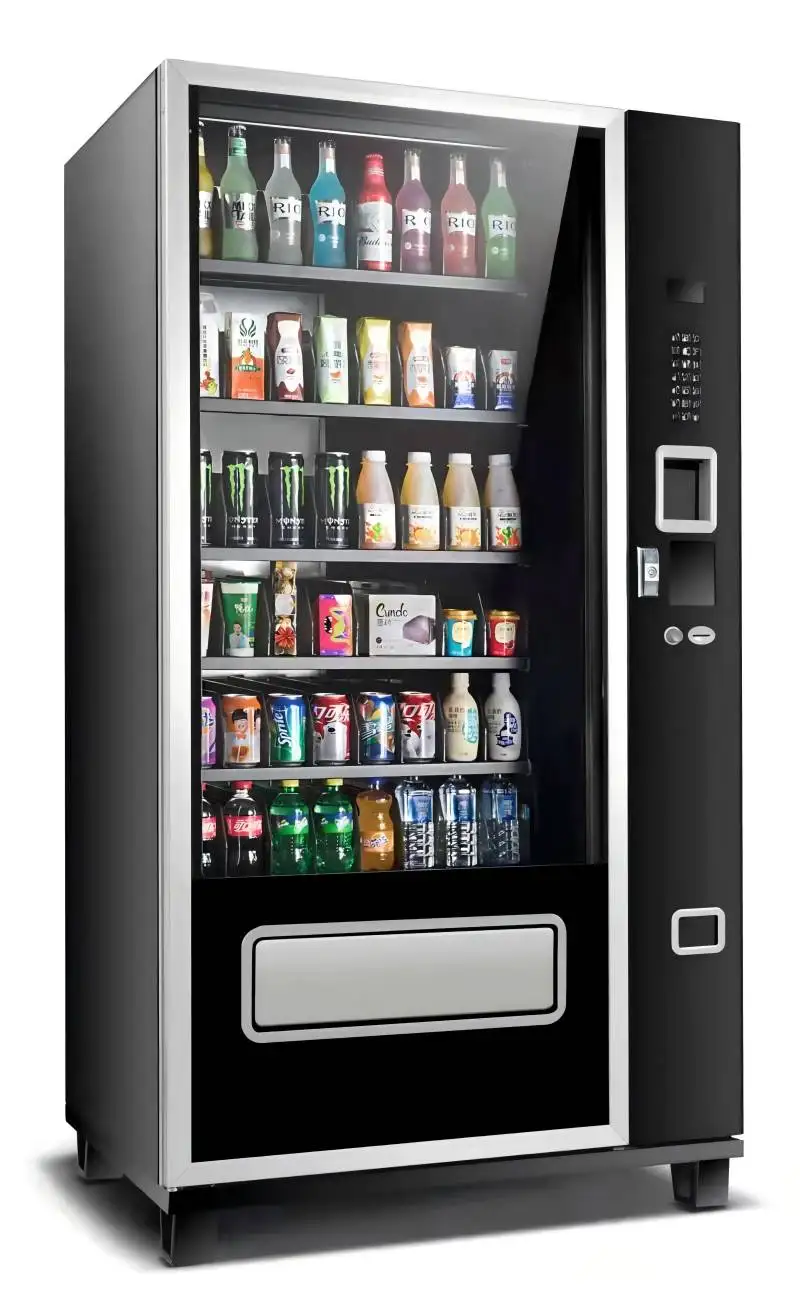 Custom Lebanon Combo Cooling Vending Machine for Drinks and Snacks Cashless Vending Machine QR Code Payment Vending Machine