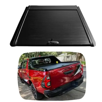 YBJ car accessories Roller Shutter for Hilux Revo 2015-2024 Double Cabs Waterproof Outdoor Manual Rocco Tonneau Cover