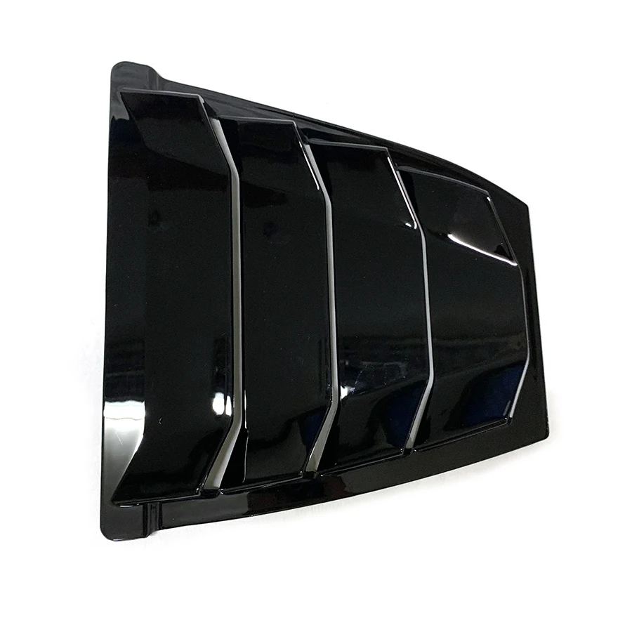 product rear side window louvers for mazda 3 m3 axela 2014   2018 abs scoop shade cover air vent blinds racing style shutter-4