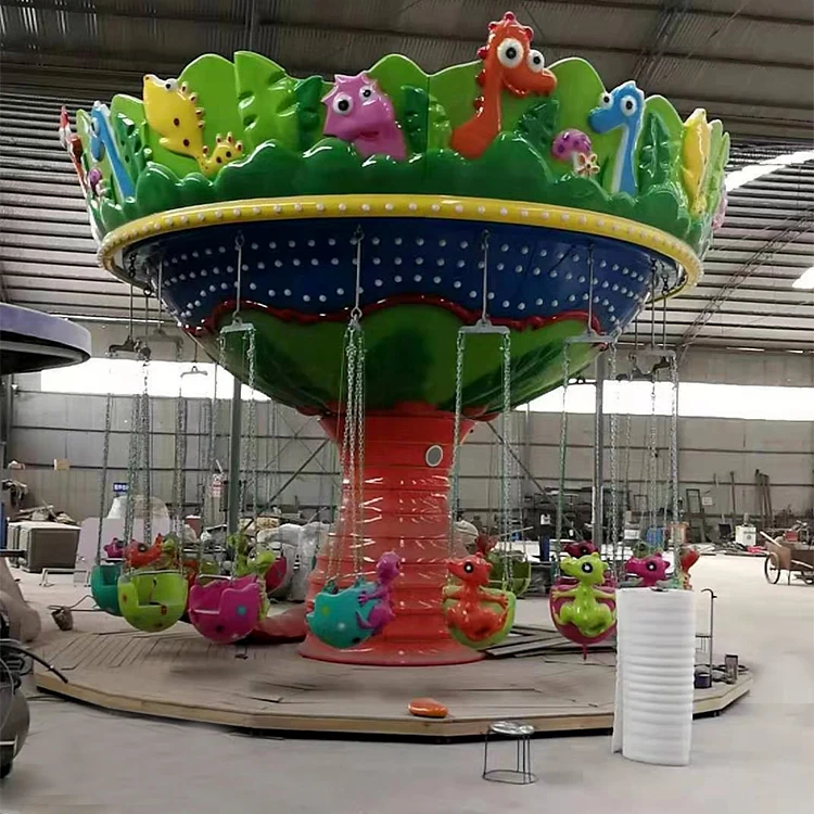 Amusement Rides Dinosaur Flying Chair Children Games Machine Cheap