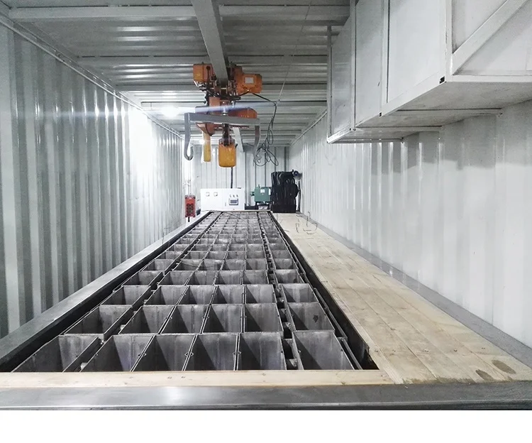 ICEMA 15 Ton Container Ice Block Making Machine with Mobile Plant