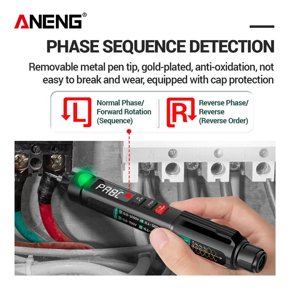 ANENG A3008 Digital Multimeter Auto Intelligent Sensor Pen Tester 6000 Counts Non Contact Voltage Meter Multimeter  Polimetro