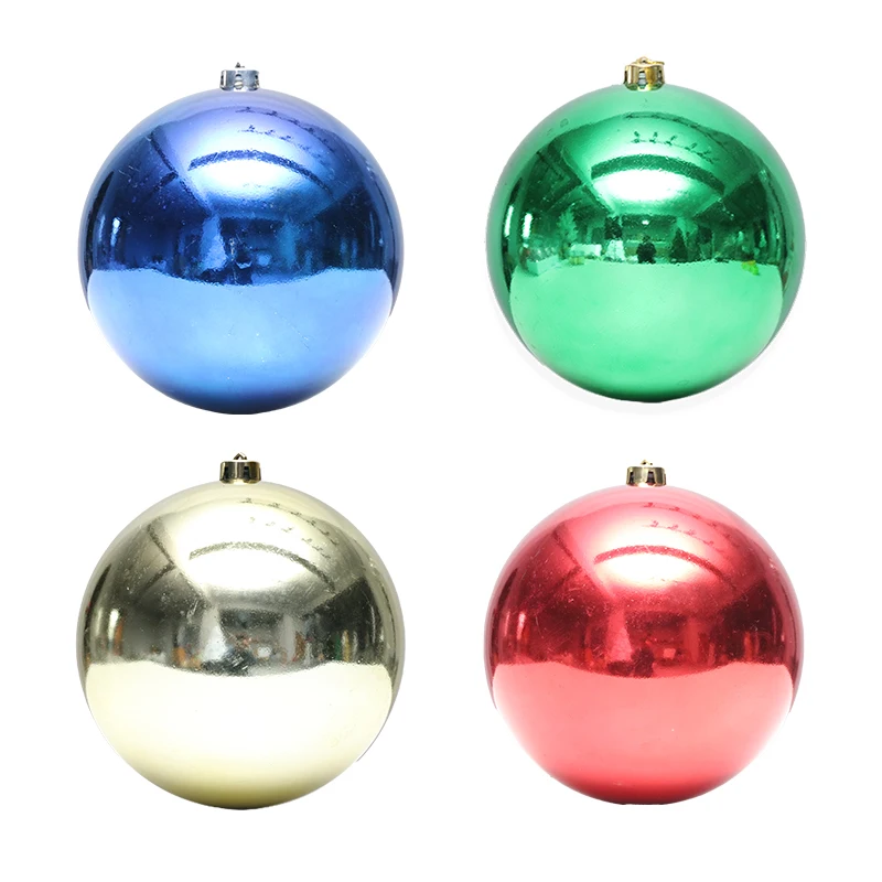 Hot Sale 50cm Big Plastic Christmas Ball Holiday Party Decorations