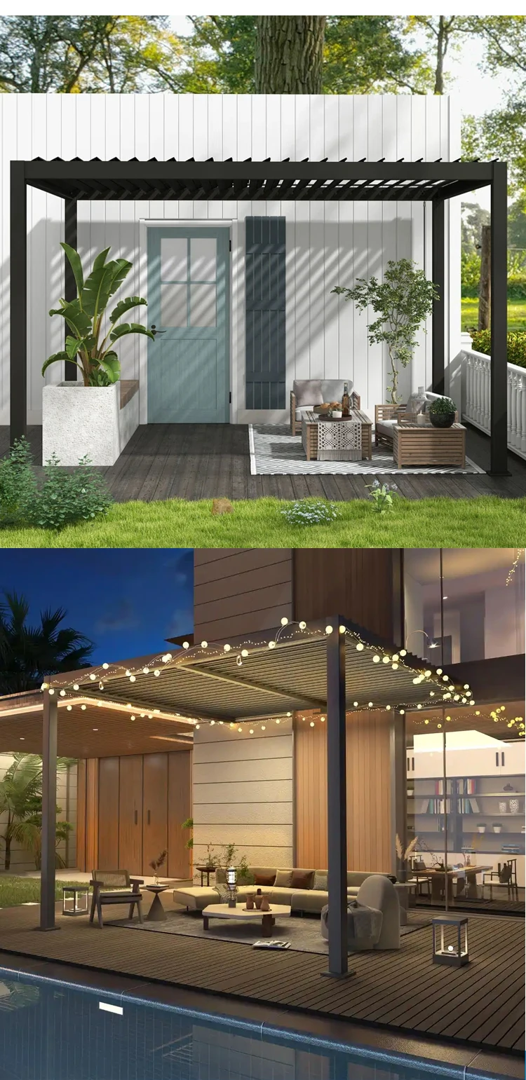 custom motorized pergola（13）