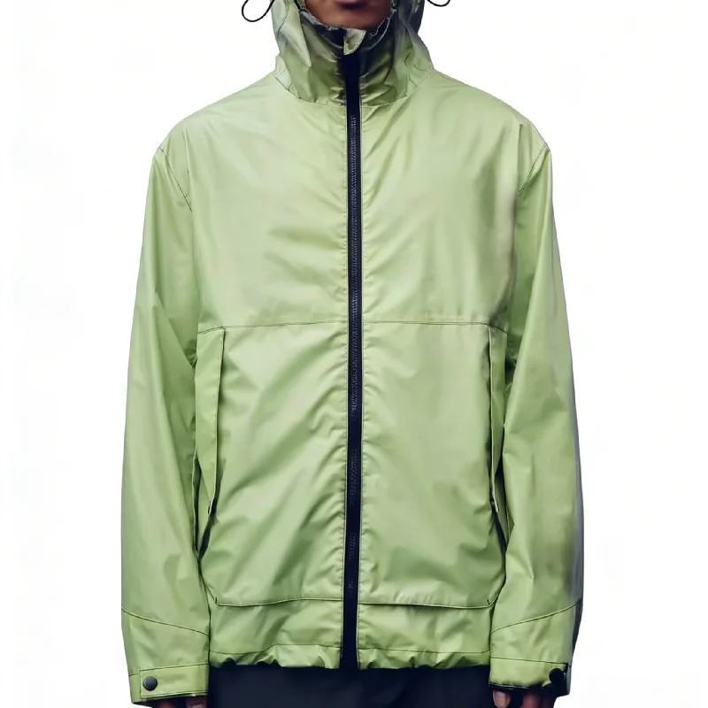 Men Custom Hooded Thermochromatic Nylon Soft Shell Heat Reactive Color Changing Hiking Waterproof Windbreaker Jacket gallery 3