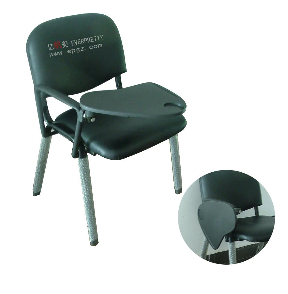 Modern Design Student Table and Chairs College Wooden Chair for Student Sketching Chair with Writing Tablet for Writing