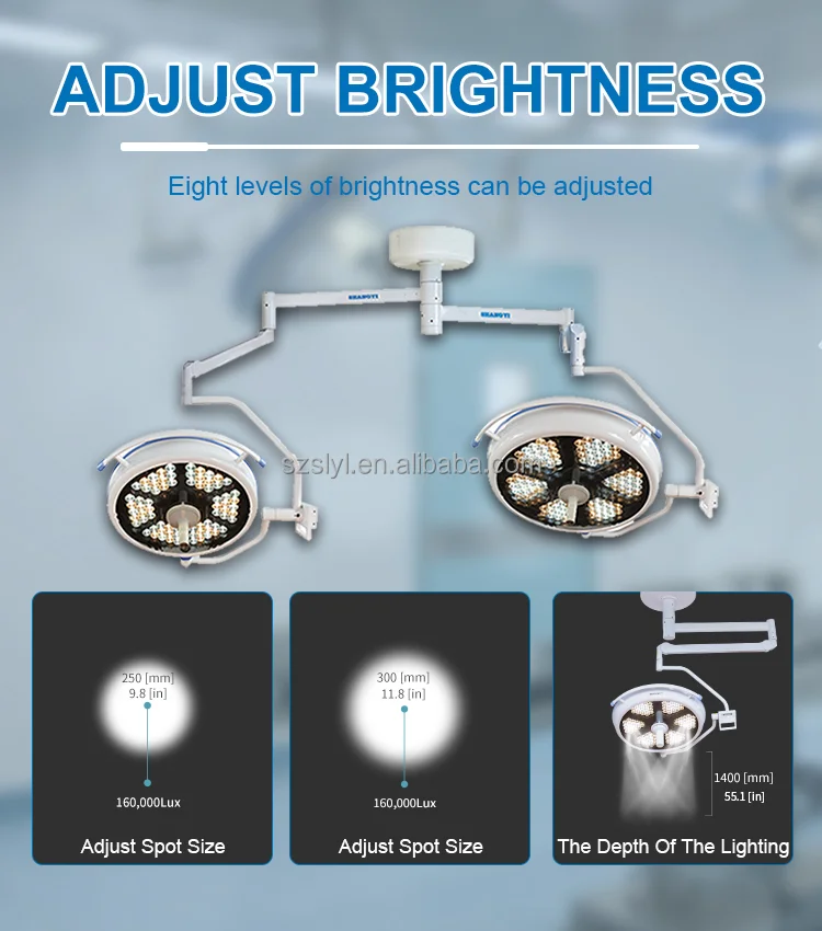 700/500 LED Shadowless Surgical Lamp Operation Lamp Cell Mount Examination Light