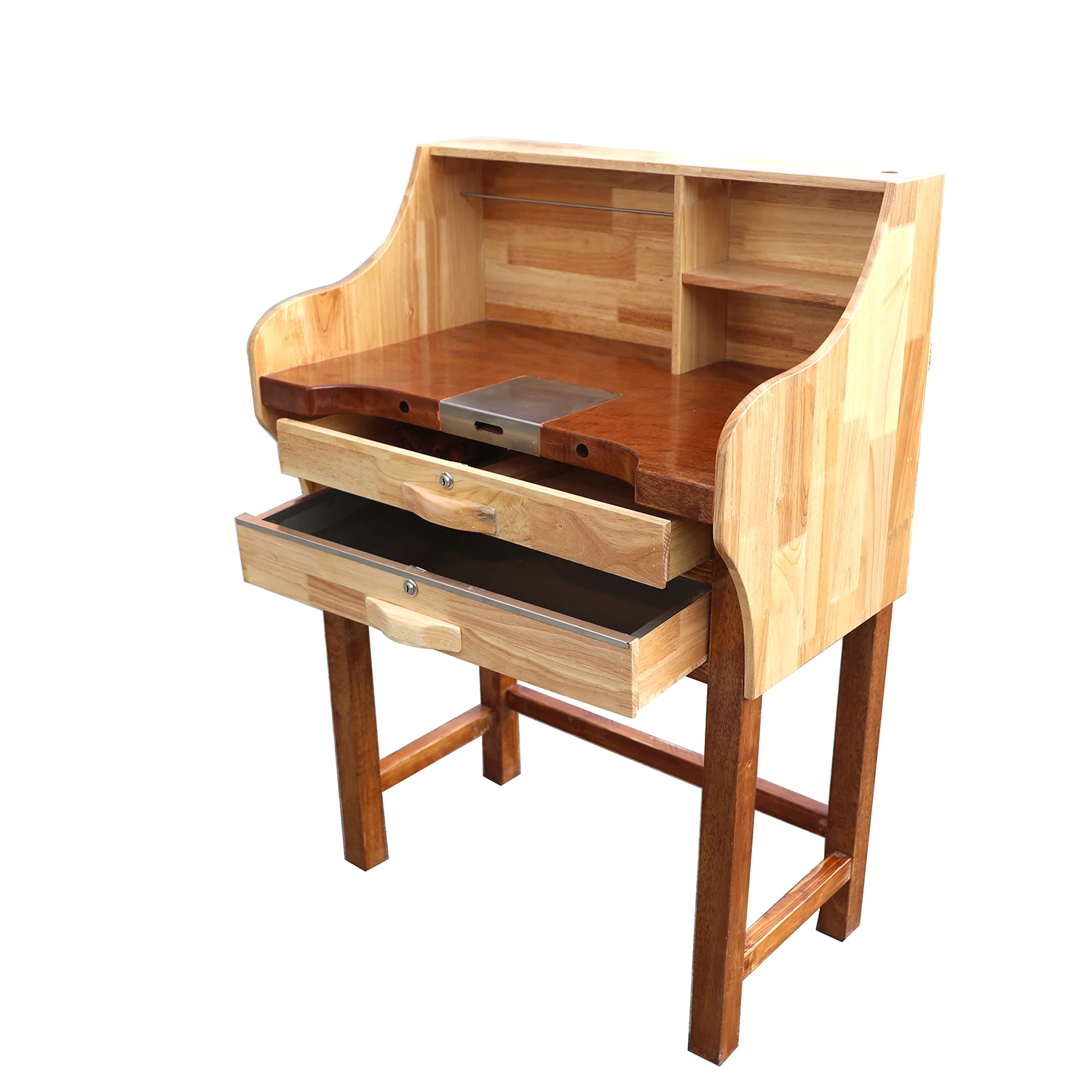 TS-JD3 DIY Gold Jewelry Making Tools Jeweller Working Table Solid Wood Jewellers Workbench Desk