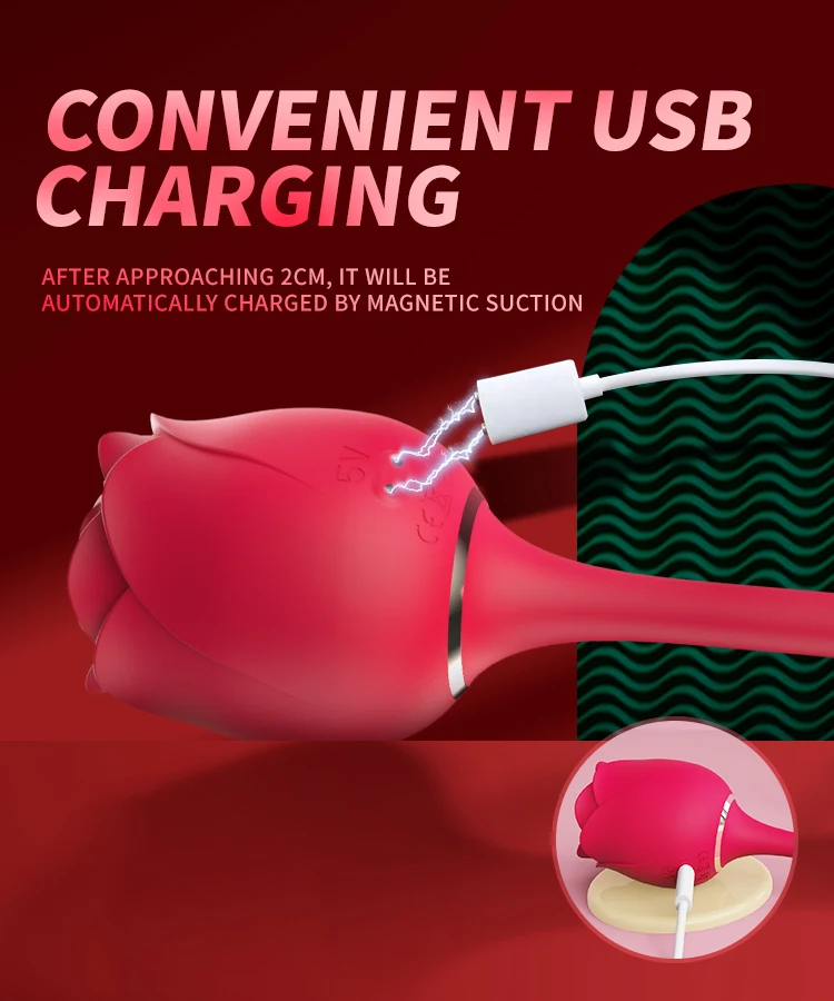 S-HANDE Drop Shipping Suction Vibrator G Spot Rose Clitoris Sucking Vagina Vibrator Sex Toys For Woman_voghion.com