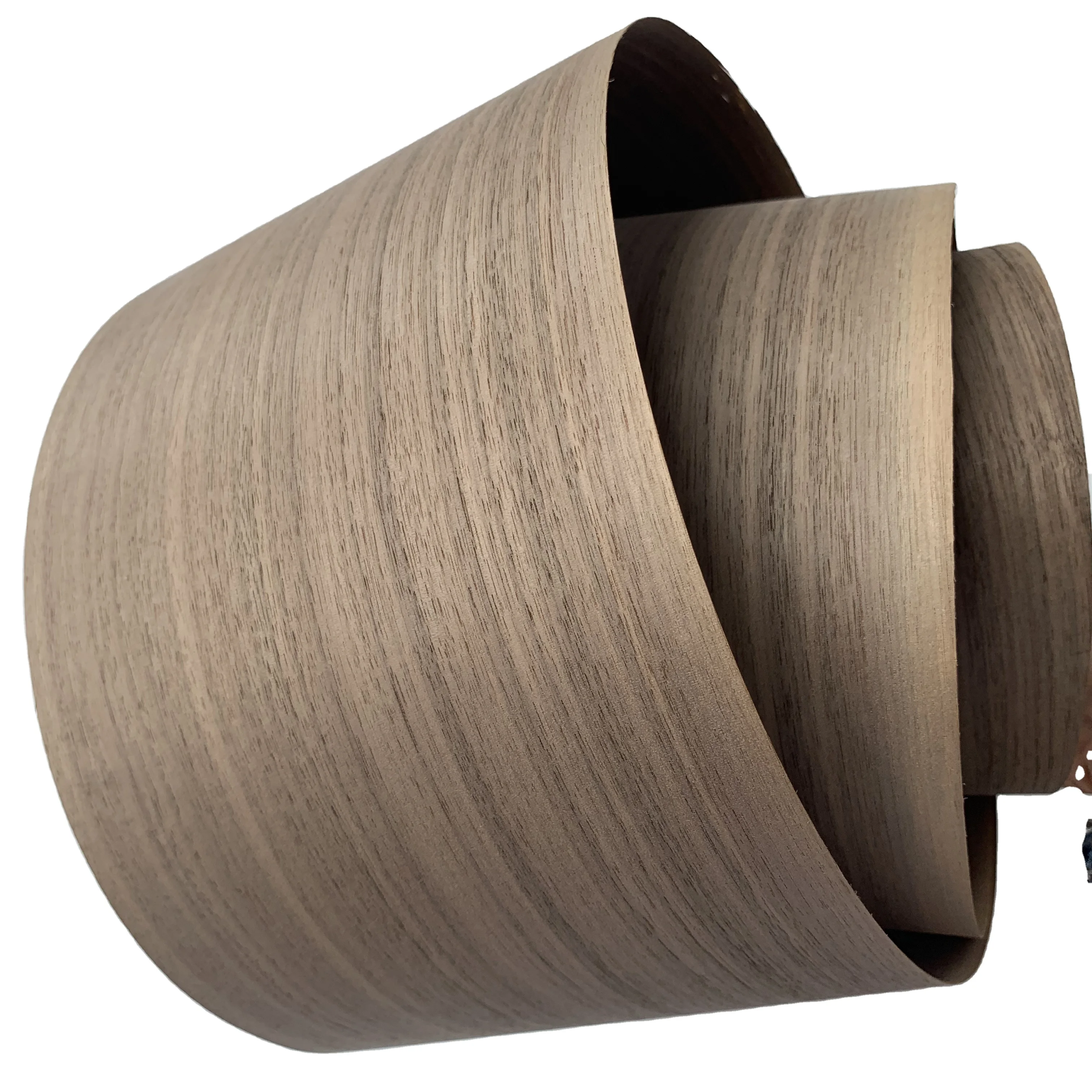 Natural Wood Veneer A/AA/AAA 0.45mm Straight Stripes Black Walnut American Natural Black Walnut Bark with Straight Stripes