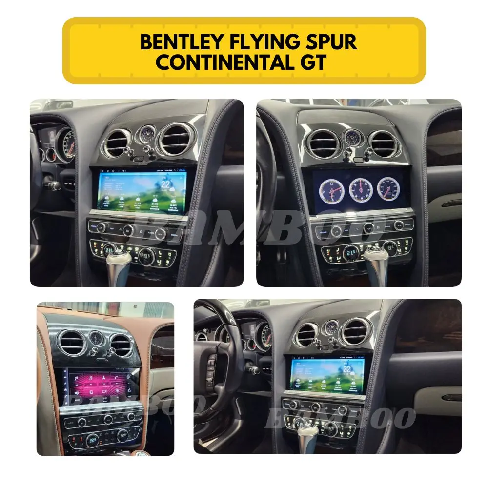 Portable for DVD Player CarPlay GPS Navigation Multimedia Player for Bentley Flying Spur Continental GT 2005-2019