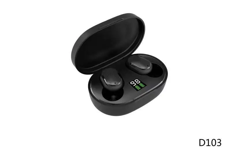Factory high quality bluetooth 5.0 wireless earphones headphones tws earbuds with LED display power bank