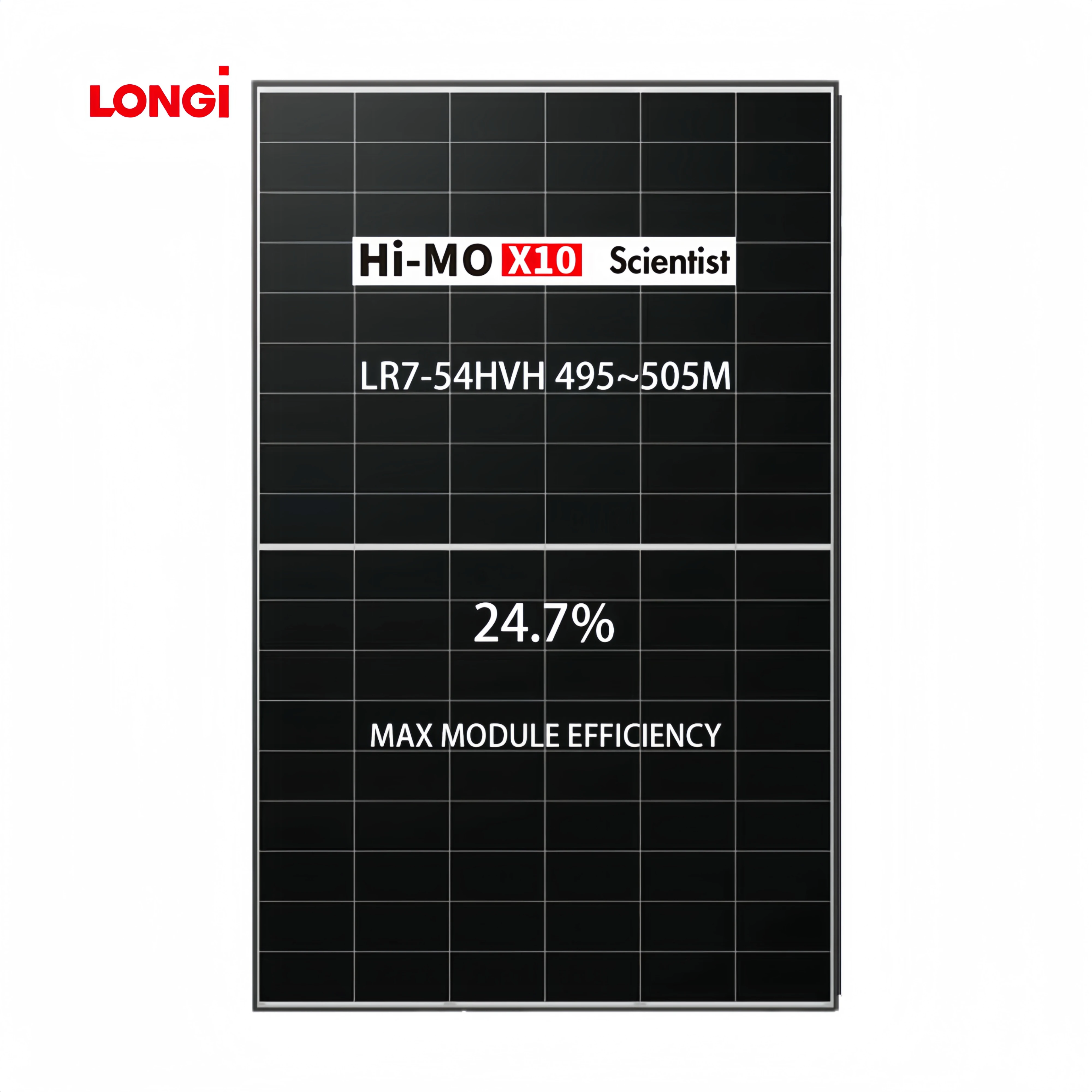 Longi LR7-54HVH 495~505M Hi-MO X10 Scientist Solar Panels