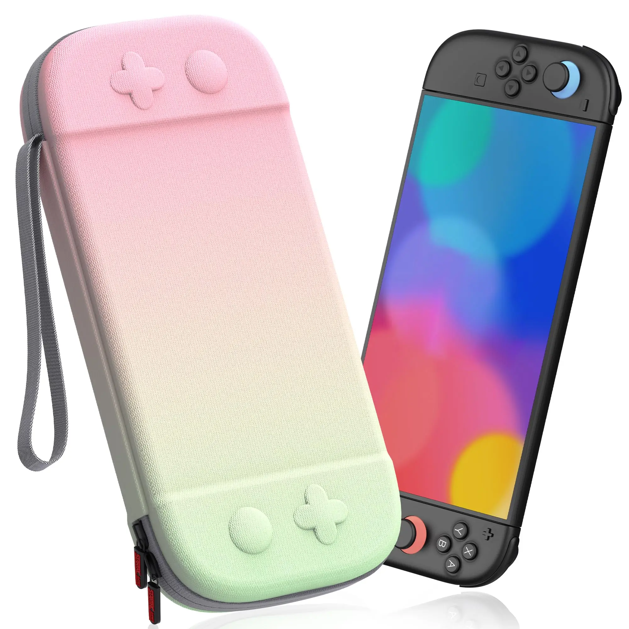 product laudtec slim carrying case for switch 2 2025 travel hard shell case with 12 game card slots protective bag-2