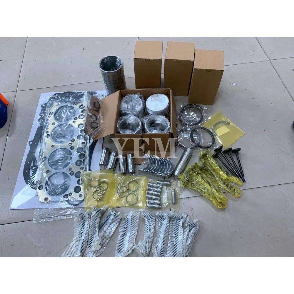 Engine Rebuild Kit With Piston Ring Cylinder Liner Gasket Engine Bearings Valves Set For Isuzu C223