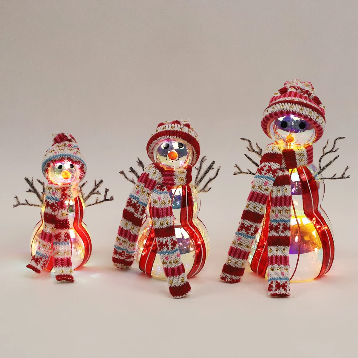 christmas blown glass unique snowman christmas table gift decorations christmas lights