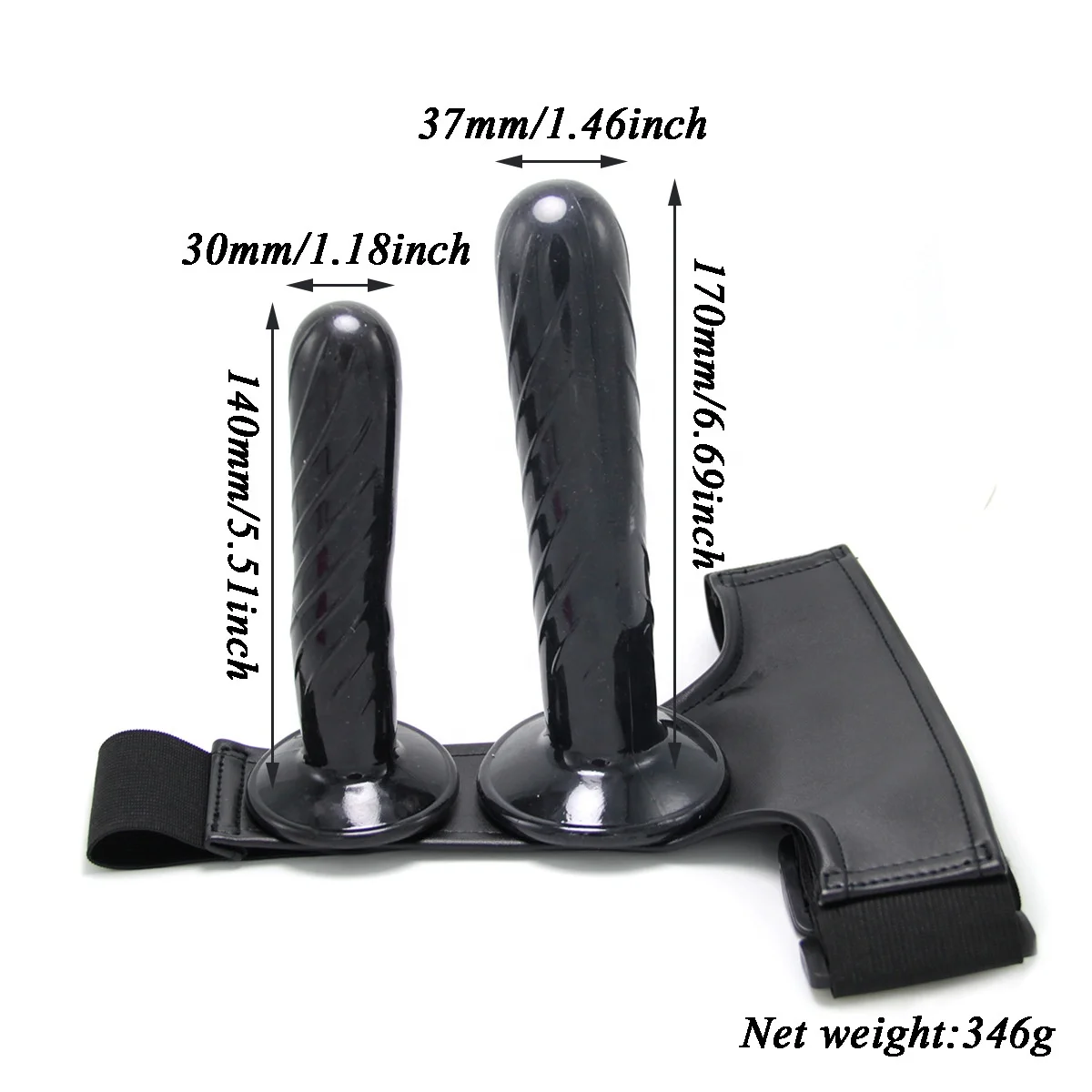 Pene artificial vibrador con correa para mujer, arnés portátil con cinturón,  Juguetes sexuales, masturbador de doble cabeza, consolador Anal y Vaginal,  gran oferta| Alibaba.com