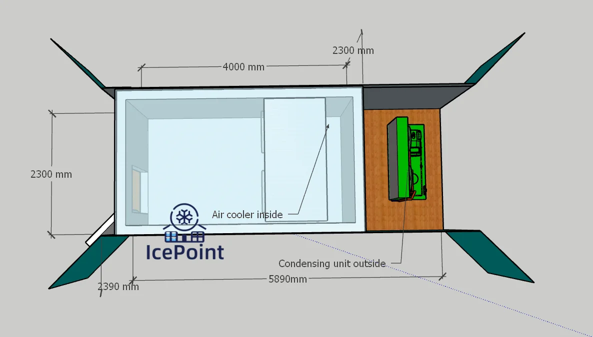 Remote Controlled 20ft Container Cold Room for Fruit Vegetable Storage ...
