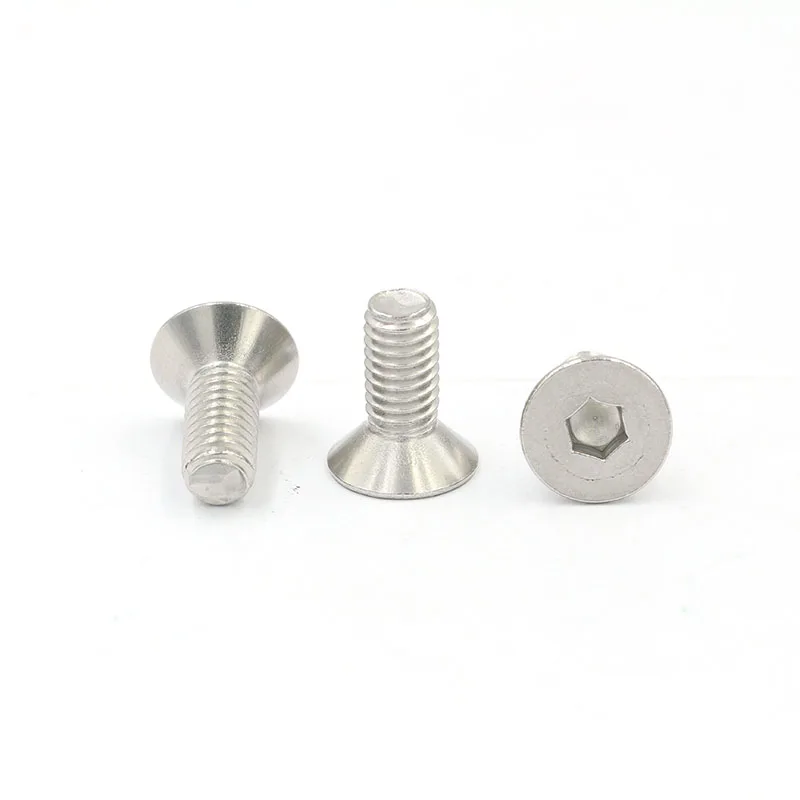Ultra Low Profile M3 M4 M5 M6 M8 SS Stainless Steel Black Oxide CM Thin Flat Head Allen Wafer Hex Socket Cap Screws