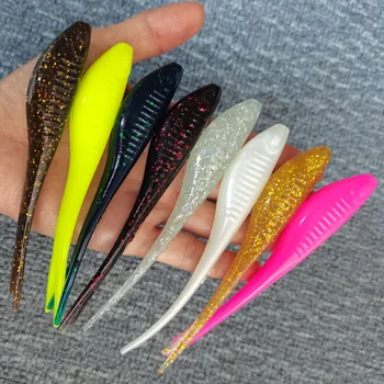 120mm 10g High Elastic TPR Fork Tail Soft Lure, Bite Resistant Floating Dual Color TPR Bait – Soft Lure – view 4