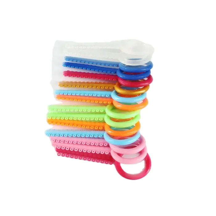 Fascetta per legature dentali fascette per legature ortodontiche trasparenti colorate elastici in gomma odontoiatria