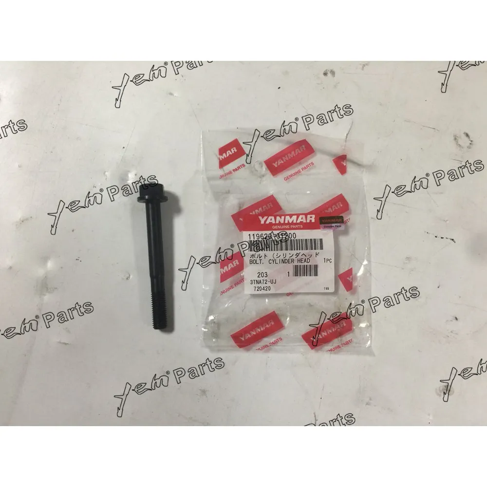 3TNE74 Cylinder Head Bolt 119620-01200 for Yanmar Diesel Spare Part 5