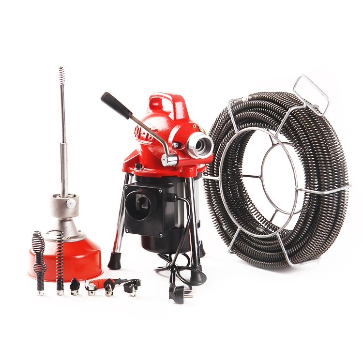 Electric Automatic Drain Cleaner Spring Pumbling Snake Drain Pipe Cleaner Sewer Drain Cleaning Machine for Sale