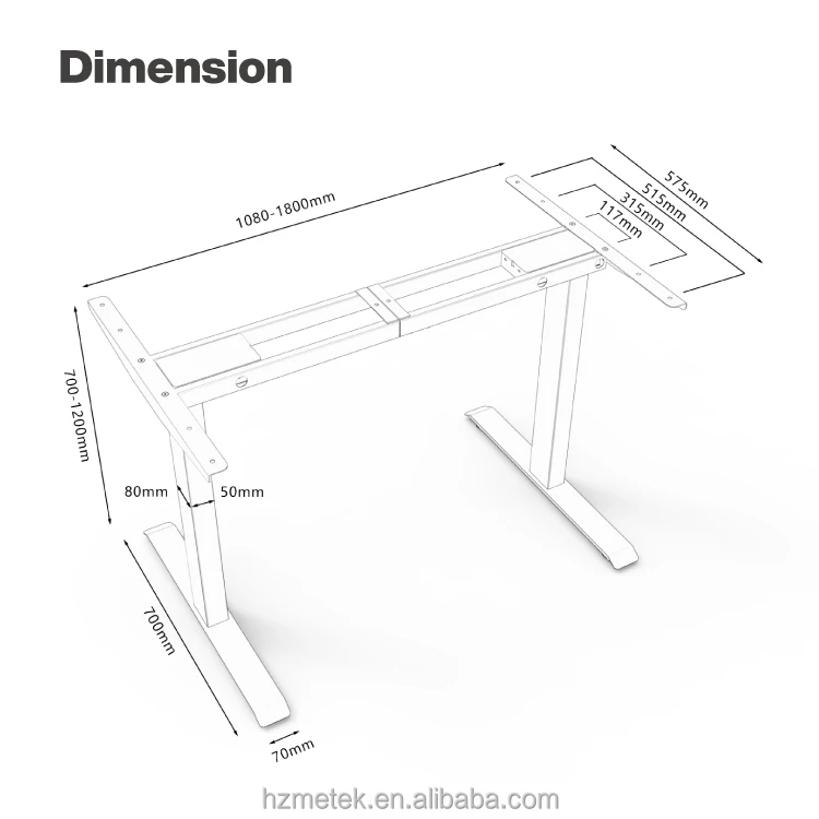 Height Adjustable Lifting Desk Smart Office Table Electric Sit Stand