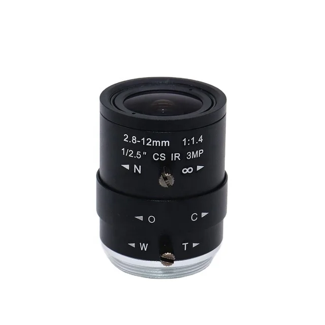 2.8-12mm 1/2.5" Industrial Camera Manual IRIS Zoom Focus Lens for Machine Vision Camera CS mount CCTV lens