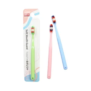 Individually Wrapped Adult 10000 Filaments Toothbrush Pure Color High Quality Dentist Recommend Microfiber Tooth Brush