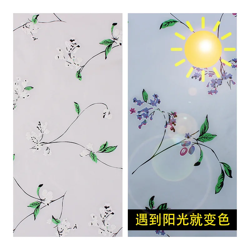 UV Reactive Photochromic Fabric Color-Changing Printed PU Leather for Outdoor Sunscreen and Hat