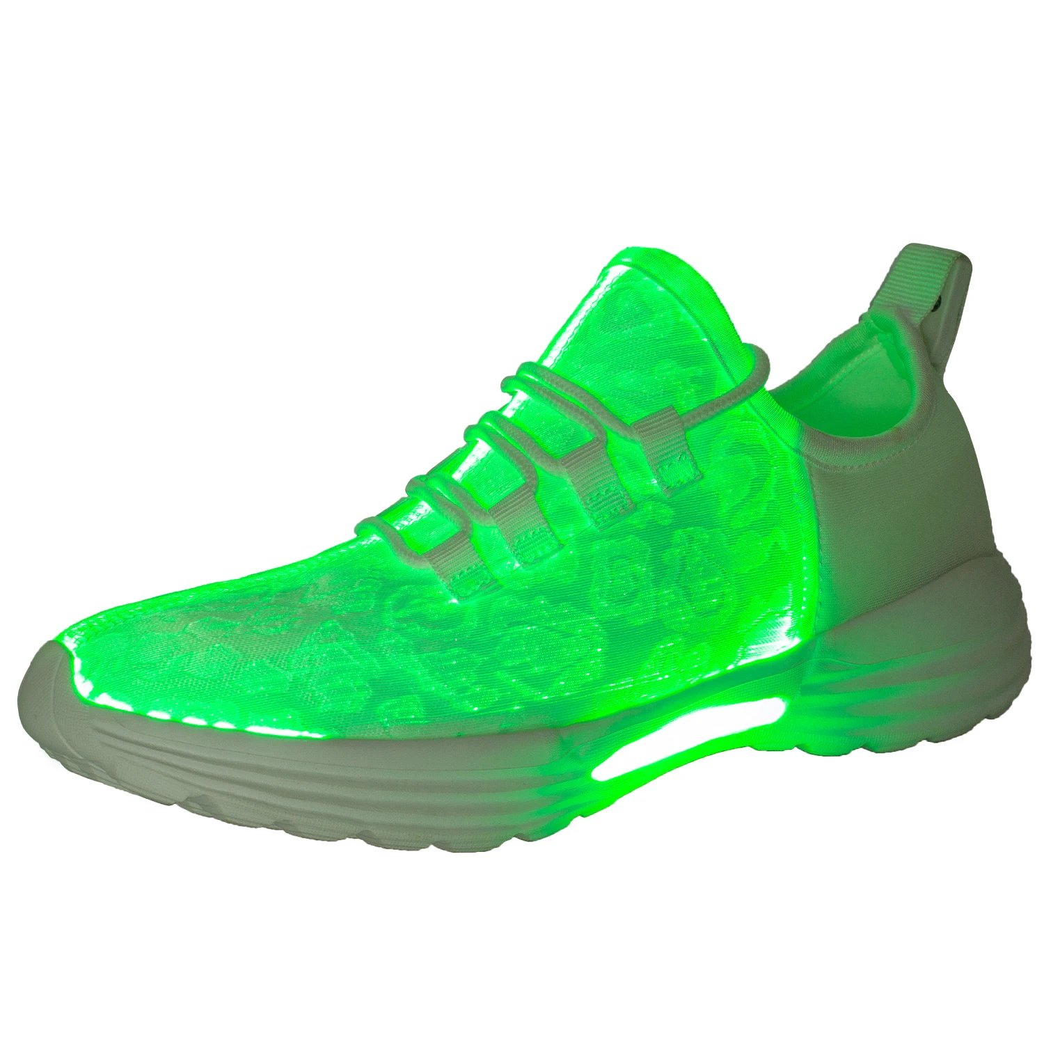 Wholesale Unisex Led Light Shoes Luminous Fiber Optic Shoes Sneaker Sport  Shoes