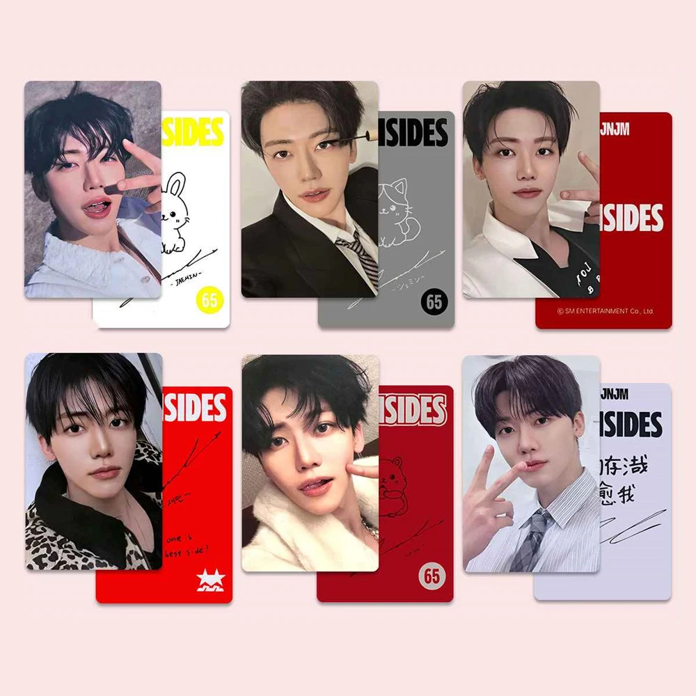 Kpop NT JNJM Idols 6Pcs/Set Korean Style Glossy Photocards Jaemin