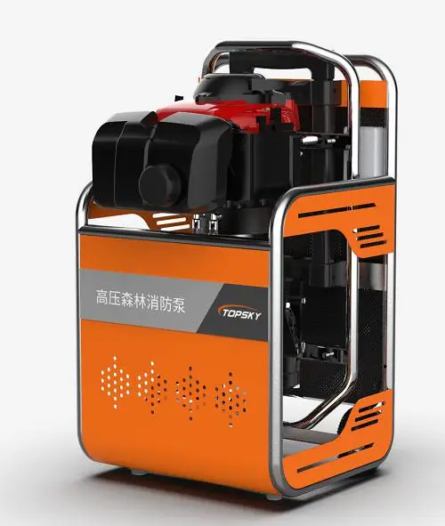 Backpack remote transport high-pressure forest fire pump