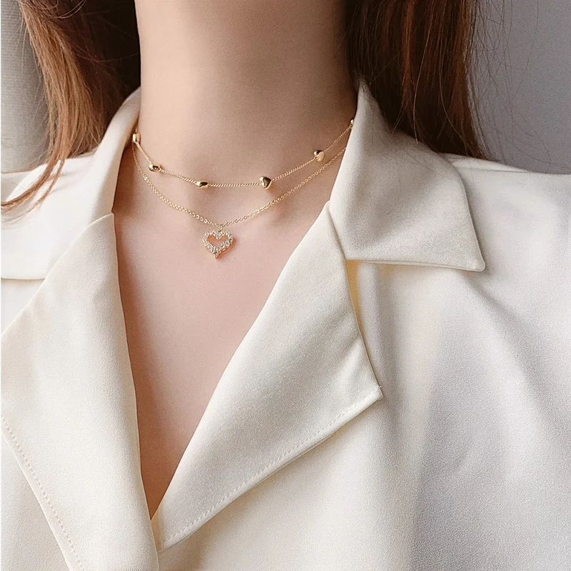Women Gold Choker Necklace Jewelry 