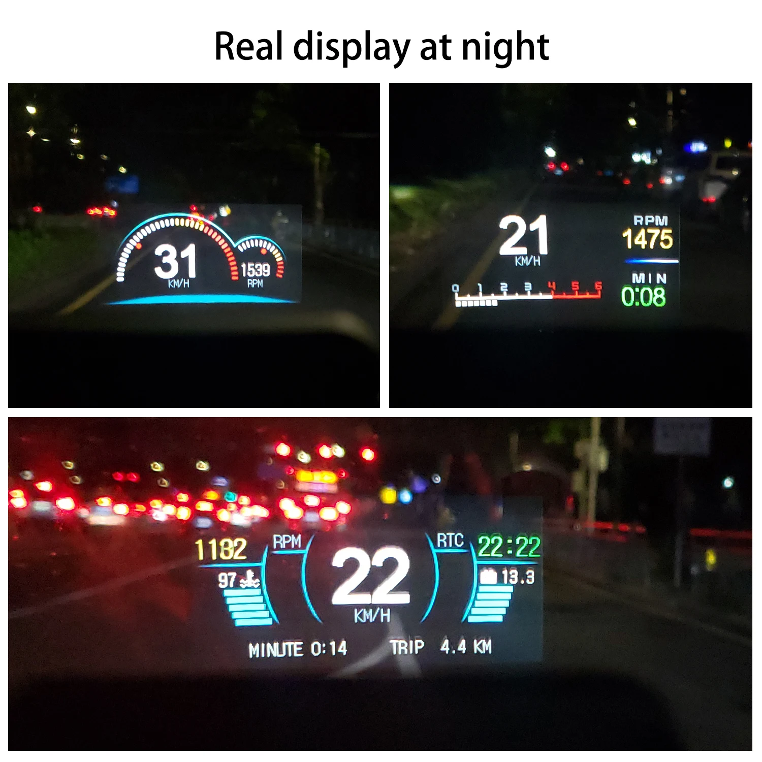 WiiYii C1 HUD Display OBD2 GPS Dual System Head up Display for Car