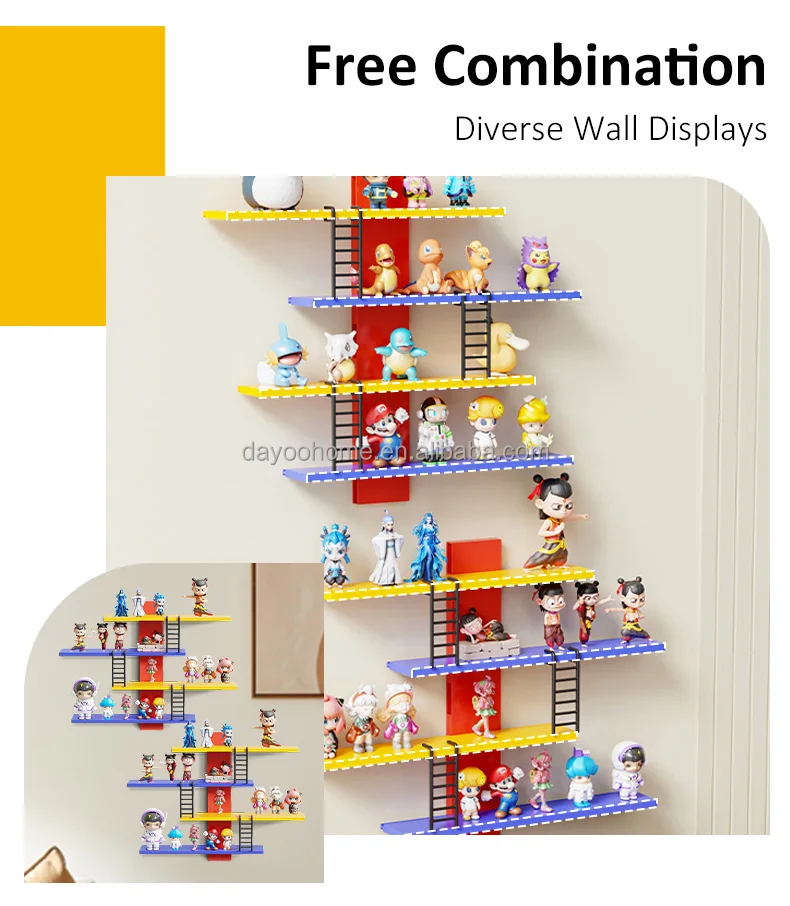 Wall-Mounted Blind Box Display Shelf Stand High Quality Multi-Layer ...