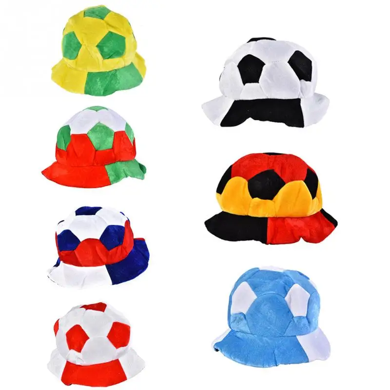 Soccer Fan Hat World Cup Soccer Hat Cap Football Shape Hat Fans Cheerleading Team Cheer Headwear Hats 