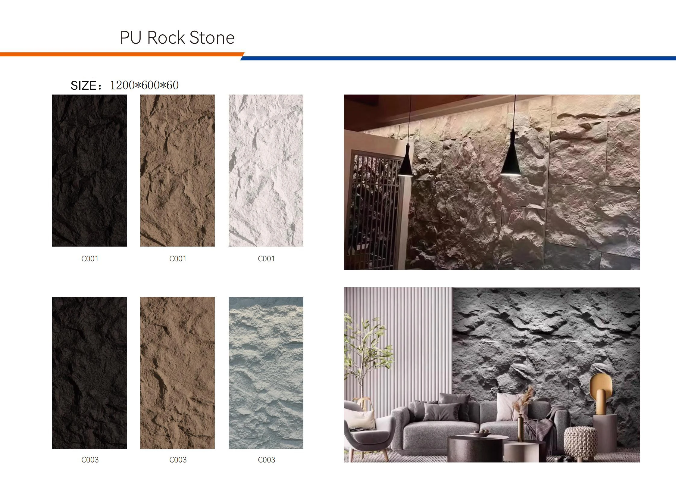 Faux Brick Container House Wall Cladding PU Stone Faux PU Stone ...