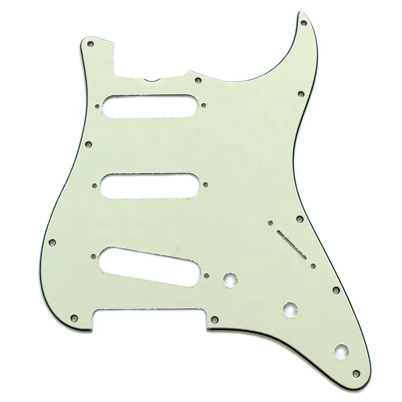 62 Template Custom Thicker Middle Layer Mint Green Strat Guitar 