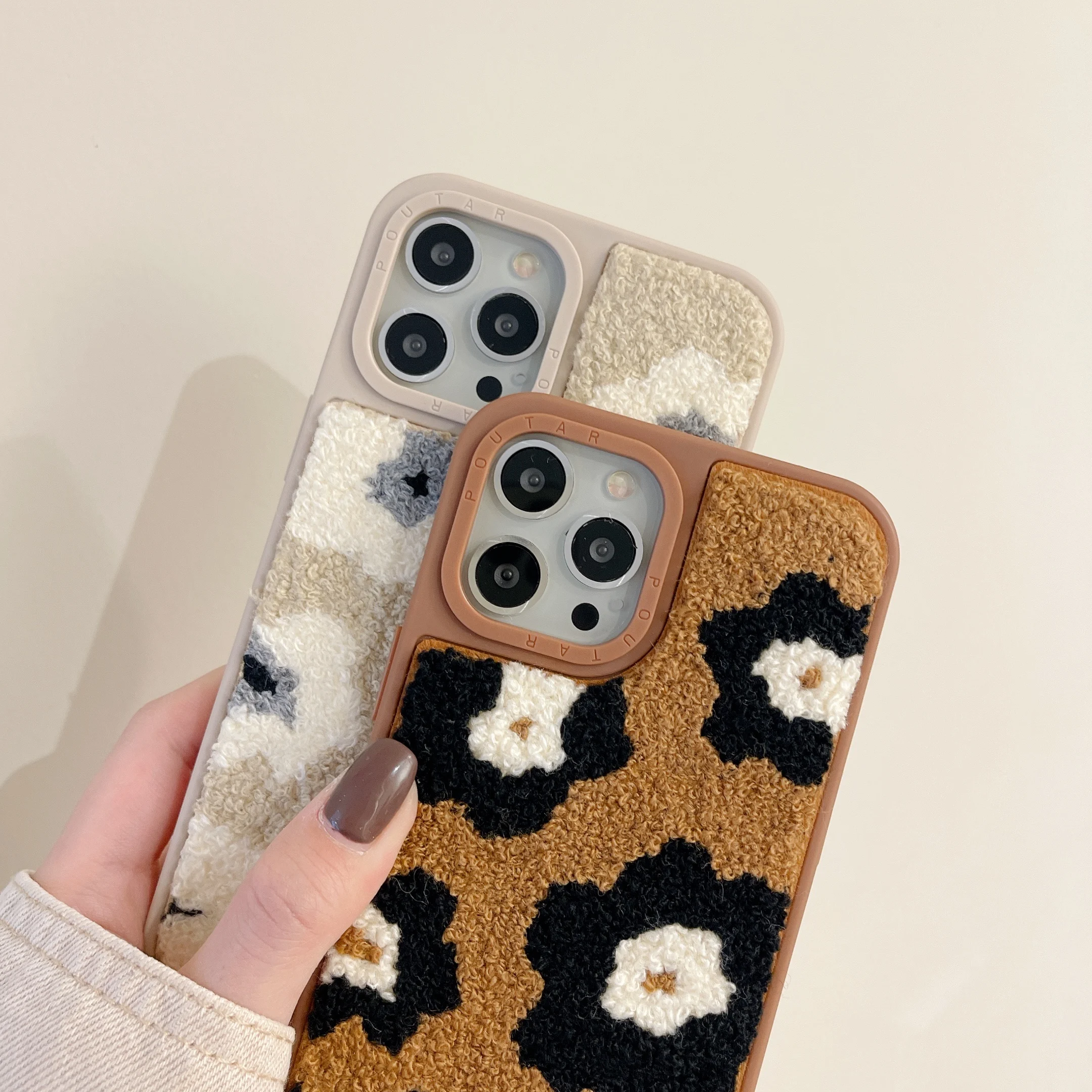 Plush Embroidery Phone case cute gift aesthetic y2k iPhone